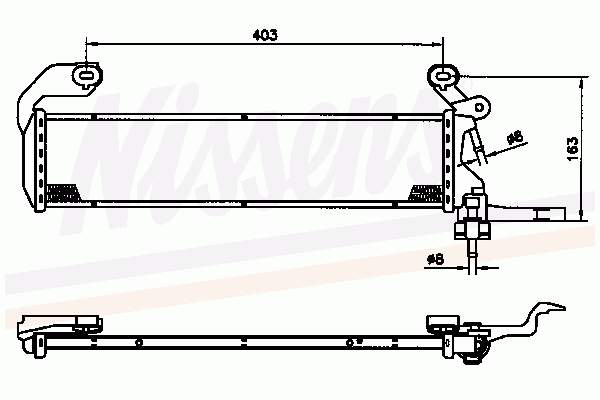 Radiador refrigeración del motor 62761 Nissens