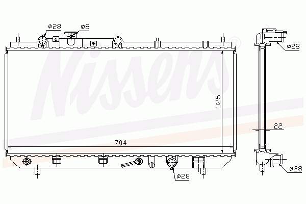 62404A Nissens radiador refrigeración del motor