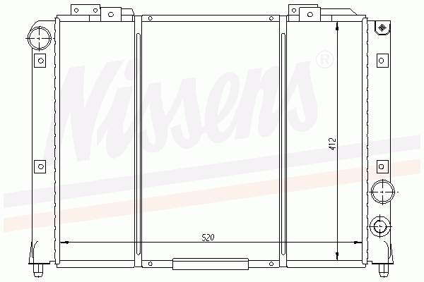 140608A4 Polcar radiador refrigeración del motor