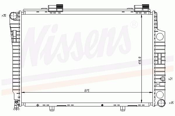 62750A Nissens radiador