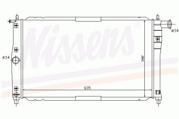 Comprar 61654 Nissens Radiador de auto