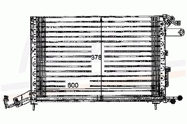 Radiador de aire acondicionado 94147 Nissens