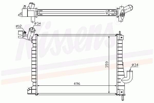 Comprar 63019A Nissens Radiador de auto