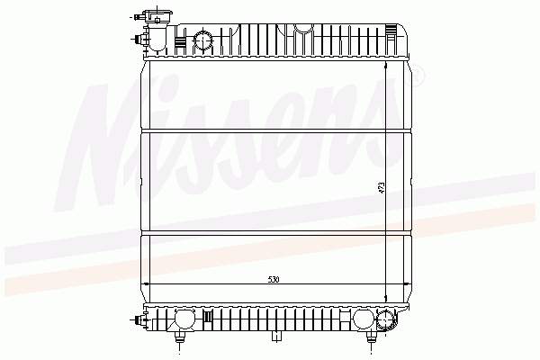 62633 Nissens radiador refrigeración del motor