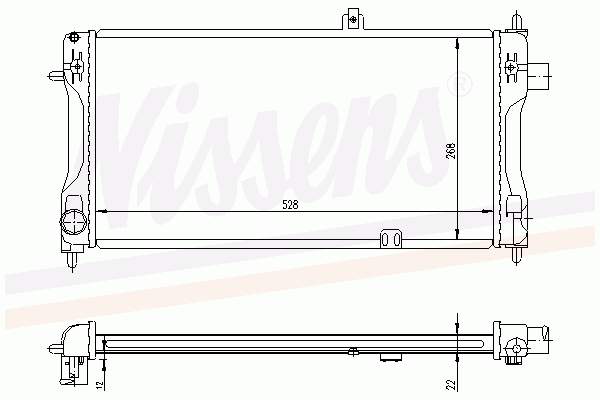 63241A Nissens radiador refrigeración del motor