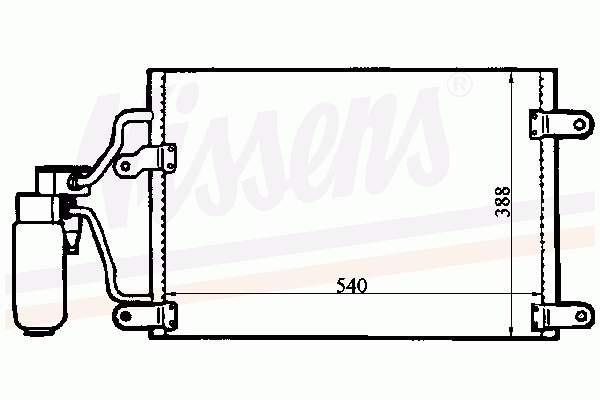 94245 Nissens condensador aire acondicionado