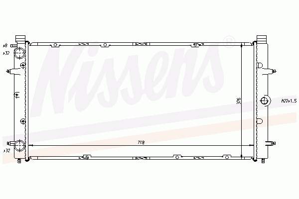 Água radiador Nissens 65242A precio, desde 69,73 EUR