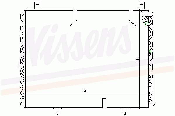 94175 Nissens condensador aire acondicionado