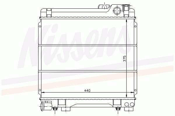 60654 Nissens radiador refrigeración del motor