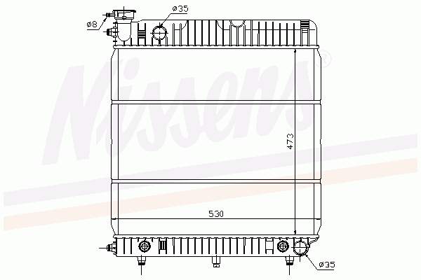 62632 Nissens Refrigeración del motor