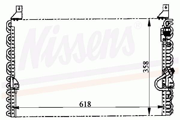 Condensador aire acondicionado 94160 Nissens