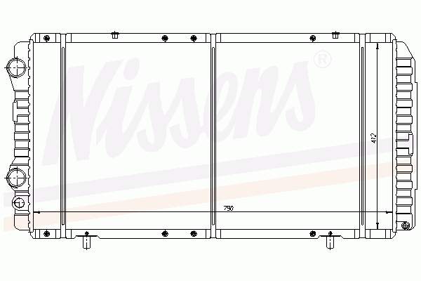 63516 Nissens radiador refrigeración del motor