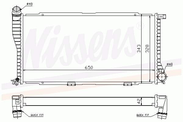 Comprar 60634A Nissens Radiador de auto