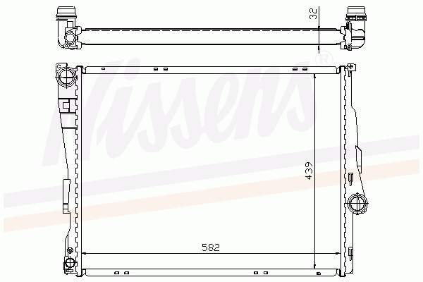 Radiador 60782A Nissens
