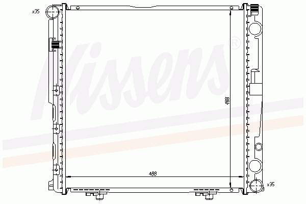 62748A Nissens radiador refrigeración del motor