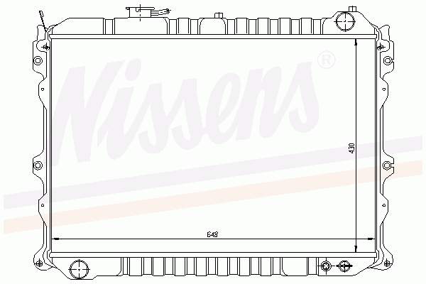 62483 Nissens radiador refrigeración del motor