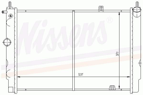 63279 Nissens radiador refrigeración del motor