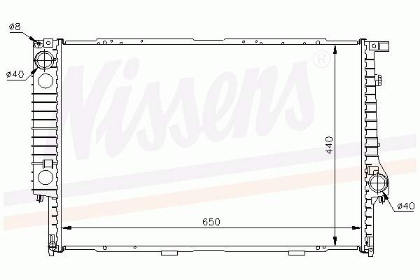 60611 Nissens radiador refrigeración del motor