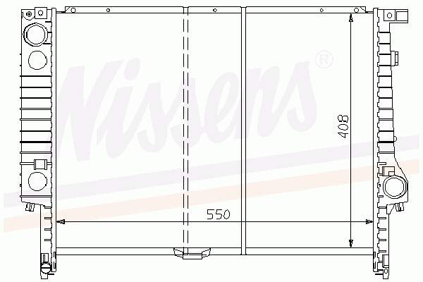 Radiador refrigeración del motor 60793 Nissens