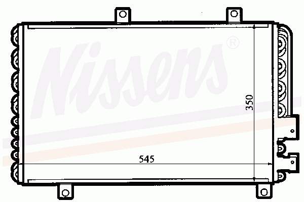 Condensador aire acondicionado 94208 Nissens