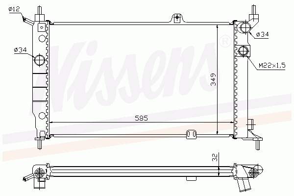 Comprar 63252A Nissens Radiador de auto