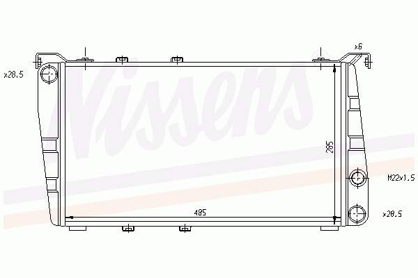 113610502 VAG radiador refrigeración del motor