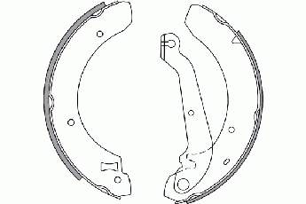 2725391 NK zapatas de frenos de tambor traseras