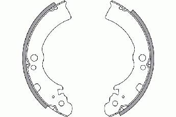 2722396 NK zapatas de frenos de tambor traseras