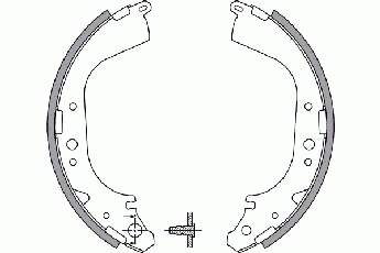 2799519 NK zapatas de frenos de tambor traseras