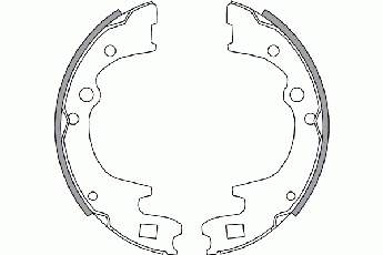 2732604 NK zapatas de frenos de tambor traseras
