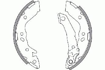 2734621 NK zapatas de frenos de tambor traseras