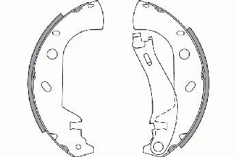 2723626 NK zapatas de frenos de tambor traseras