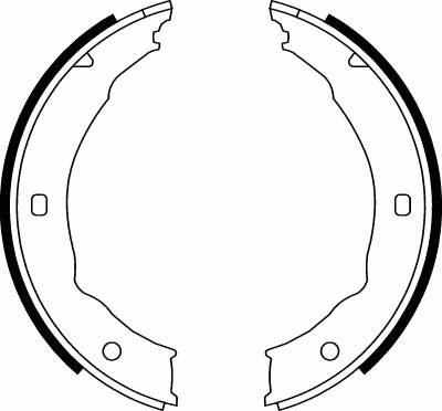 Juego de zapatas de frenos, freno de estacionamiento Peugeot 406 8B