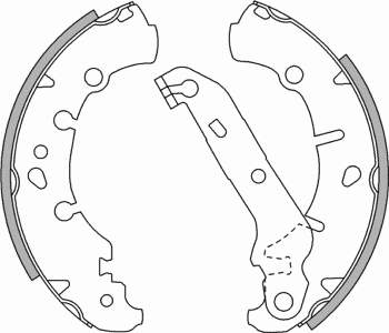 2725673 NK zapatas de frenos de tambor traseras