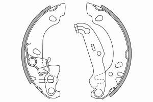 2725686 NK zapatas de frenos de tambor traseras