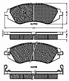 10195 Optimal pastillas de freno delanteras