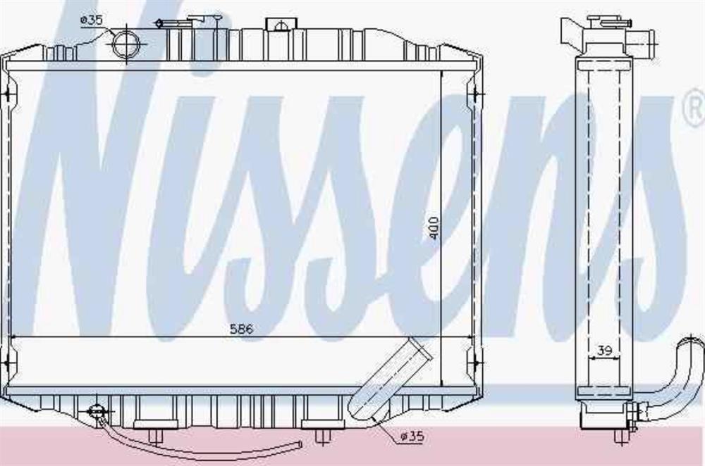Comprar 67490 Nissens Radiador de auto