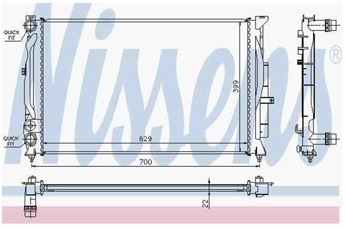 Comprar 60308A Nissens Radiador de auto