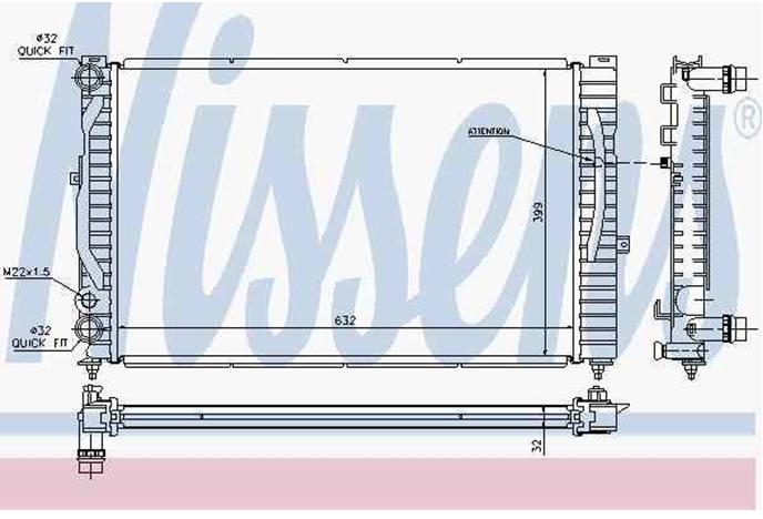 Comprar 60299 Nissens Radiador de auto