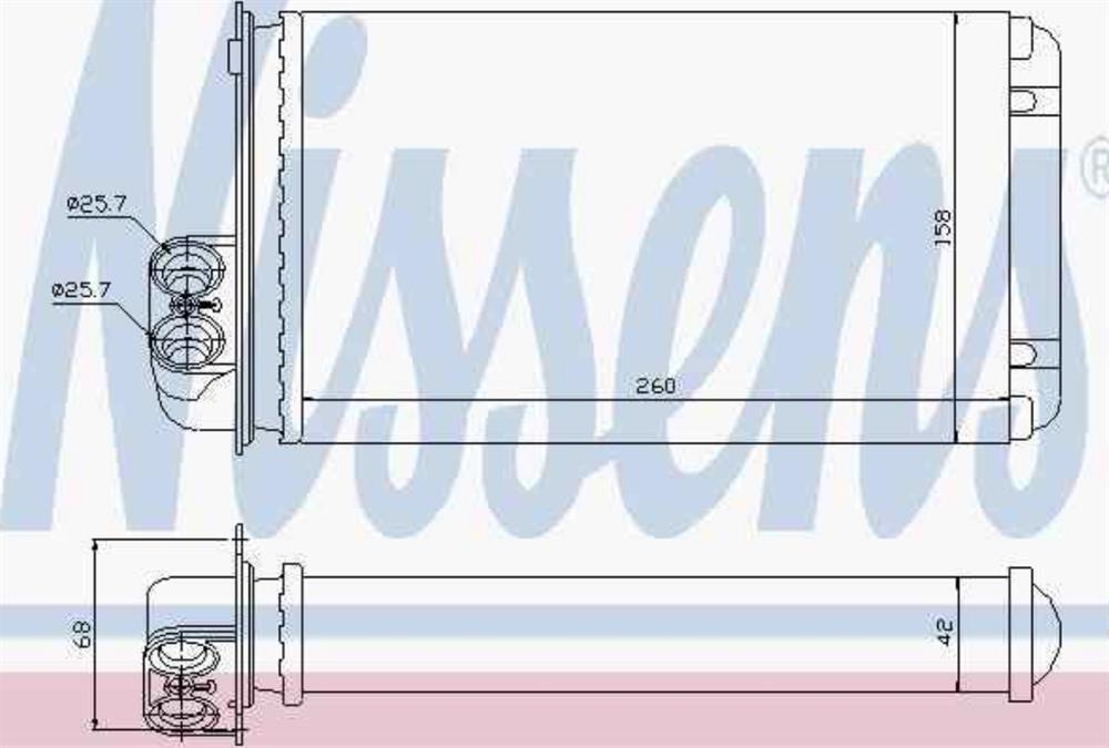 Radiador de calefacción Nissens 73255 precio, desde 24,22 EUR