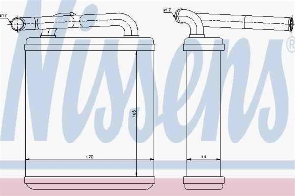 Radiador de calefacción 77611 Nissens