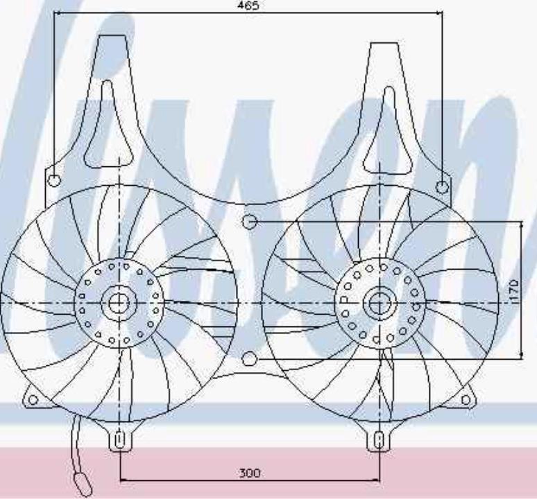 85148 Nissens difusor de radiador, aire acondicionado, completo con motor y rodete