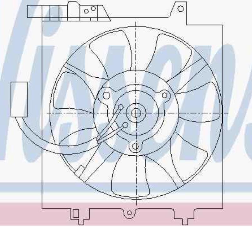 85284 Nissens ventilador (rodete +motor refrigeración del motor con electromotor completo)