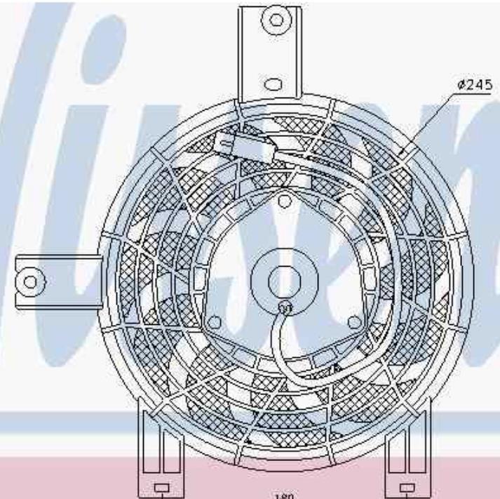 Ventilador (rodete +motor) aire acondicionado con electromotor completo 85603 Nissens