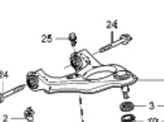 Comprar 52520TL0E01 Honda Brazo superior izquierdo de la suspensión trasera