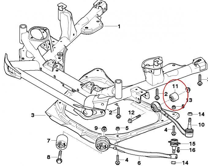 Silentblock de brazo de suspensión BMW 31121124622 precio, desde 7,31 EUR