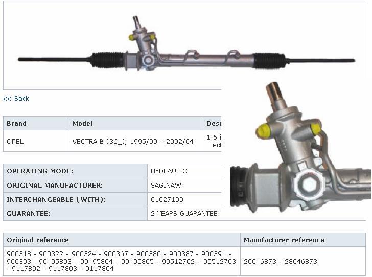 Cremallera de dirección SG00510 TMI