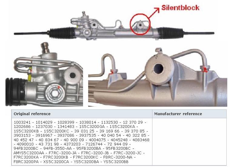 Cremallera de dirección 51589 Metalcaucho