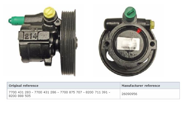 Comprar 7700431283 Renault (RVI) Bomba servodireccion