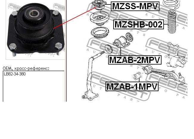 Soporte amortiguador delantero NMS4383 NIPPON MOTORS